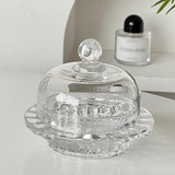 Unique Glass Ashtray with Lid Covered Ash Tray LIdded Windproof