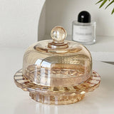 Unique Glass Ashtray with Lid Covered Ash Tray LIdded Windproof