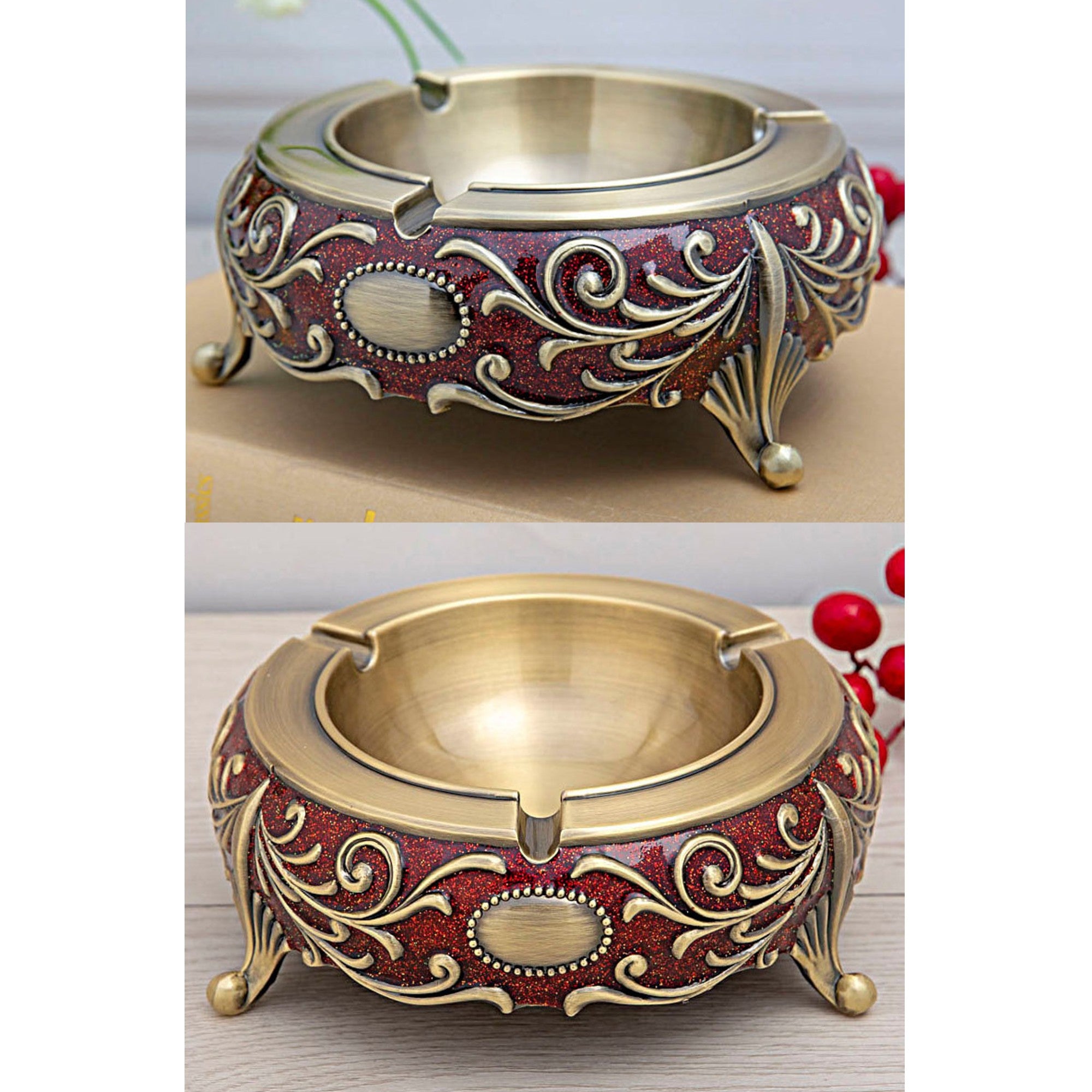 Vintage ashtray　瑪瑙 Vintage Ashtray Minimalist Metal Ash Tray – Ashtray Planet