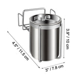 Wall Mounted Metal Ashtray Stainless Steel