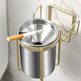 Wall Mounted Metal Ashtray Stainless Steel Ash Tray Minimalist Hanging