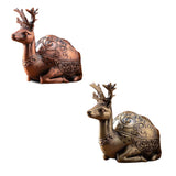 Ashtray with Lid animal metal covered ash tray Deer zinc alloy smokeless windproof cool cute 