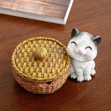 Animal Ashtray with Lid Resin Ash Tray Cute Home Decor Smokeless Windproof Covered Lidded Outdoor