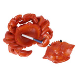 Ashtray with Lid Cute Resin Crab Ash Tray Cool Home Decor windproof lidded covered smokeless