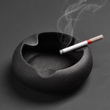 cigar ashtray outdoor ash tray ceramic cigarette black white large coarse pottery