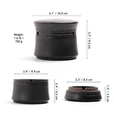 outdoor car ashtray with lid for weed ceramic black