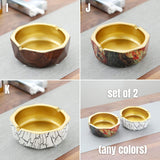 minimalist ashtray cool gold ceramic ash tray