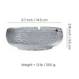 ashtray with lid crystal glass covered ash tray cute cool smokeless windproof outdoor outside