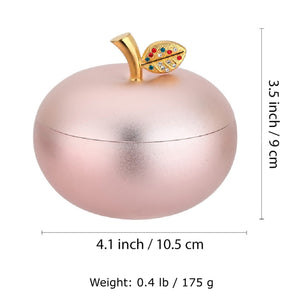 cute outdoor ashtray with lid cool metal covered ash tray zinc alloy apple windproof smokeless