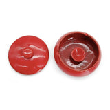 Cute Ashtray with Lid 4.4-inch (Glossy) red top view