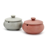 Cute Ashtray with Lid 4.4-inch (Matte) ceramic