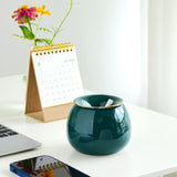 green ceramic ashtray on desk cute decorative ashtray setup