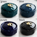 outdoor smokeless ashtray for weed with lid ceramic ash tray 