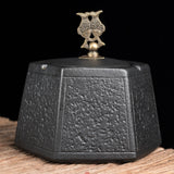 Elegant Black Ashtray with Lid 4.5-inch (4 types of knob)