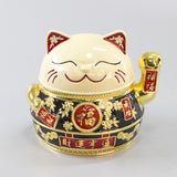 fortune cat ashtray with lid metal vintage covered ash tray lucky windproof smokeless cute cool outdoor