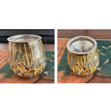 Glass Ashtray With Funnel Lid Minimalist Windproof Ash Tray