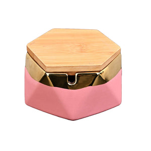 ceramic ashtray with lid cute cool ash tray pink