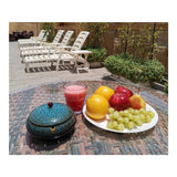 Outdoor Ashtray for Patio with Lid 5.7-inch Large Ceramic