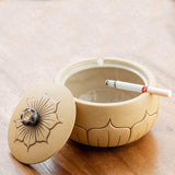 ash tray smokeless ashtray with lid ceramic retro cool