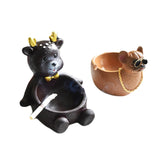 Cute Animal Resin Ashtray Dog Bear Deer Cool Ash Tray Decorative Home Decor