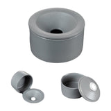 shorty outdoor smokeless ashtray for weed with lid ceramic gray