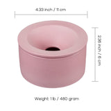 shorty outdoor smokeless ashtray for weed with lid ceramic pink
