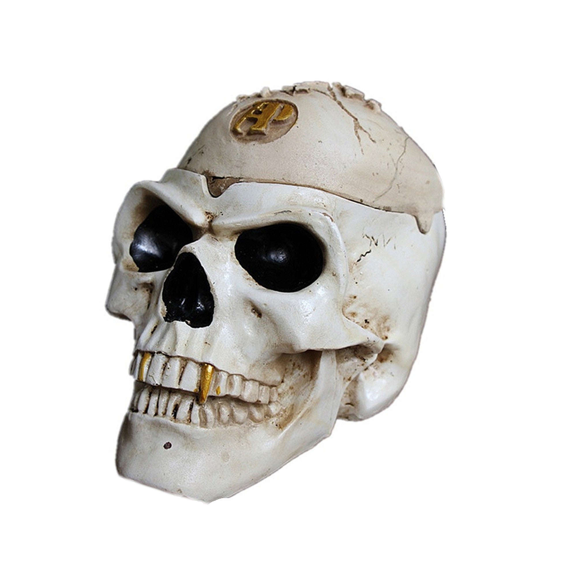 Skull Ashtray with Lid Vintage Resin – Ashtray Planet