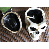 skull ashtray with lid vintage resin ash tray gothic