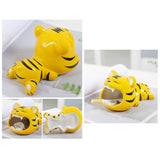 Tiger Ashtray Ceramic Cool Cute Ash Tray windproof outdoor yellow