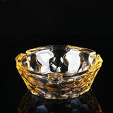 ashtray crystal glass gold outdoor ash tray large heavy