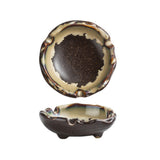 Ashtray Outdoor Japanese Style Small Cute Saucer Brown