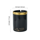 ashtray with lid outdoor ash tray windproof smokeless ceramic gold patterns