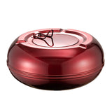 outdoor ashtray with lid cool cute metal ash tray stainless steel smokeless windproof lidded covered red 