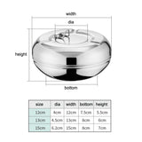 outdoor ashtray with lid cool cute metal ash tray stainless steel smokeless windproof lidded covered silver
