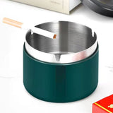 outdoor ashtray with lid cool cute metal ash tray smokeless minimalist green covered lidded windproof smokeless home decor handmade modern nordic contemporary