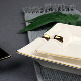 cigar ashtray black white ash tray minimalist ceramic