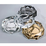 colorful crystal glass outdoor ashtray large heavy ash tray classy