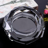 colorful crystal glass outdoor ashtray large heavy ash tray classy