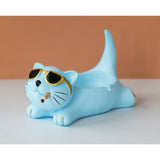 outdoor ashtray resin cat ash tray cool cute blue