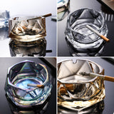 cool crystal lead free glass ashtray outdoor ash tray 