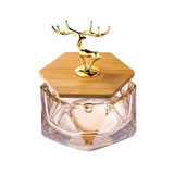 Cool Glass Ashtray with Lid Smokeless Covered Lidded Ash Tray Cute brown