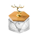 Cool Glass Ashtray with Lid Smokeless Covered Lidded Ash Tray Cute transparent