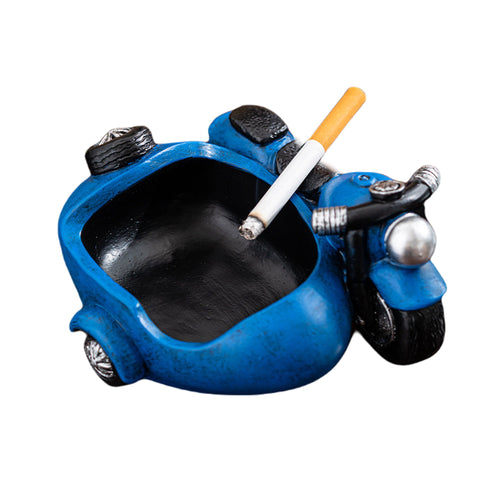cool vehicle ashtray cute resin ash tray blue motorcycle