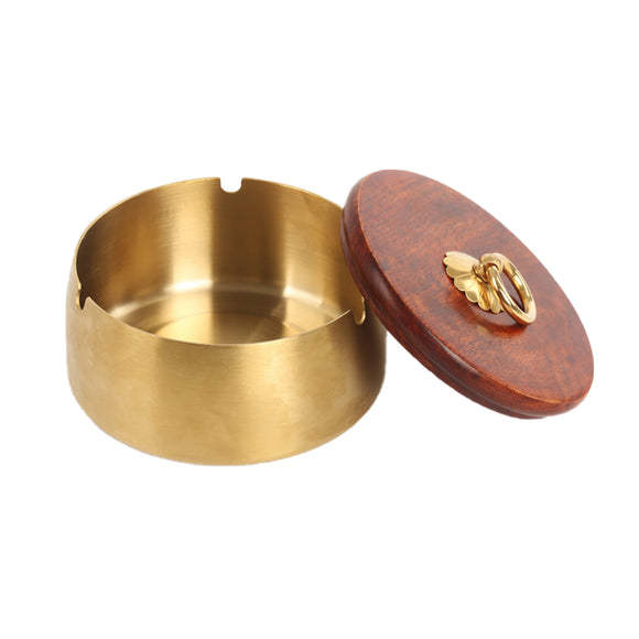 outdoor ashtray with lid cute cool copper ash tray gold smokeless minimalist windproof classy