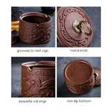 smokeless ashtray outdoor ash tray with lid dragon vintage ceramic