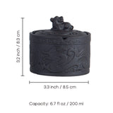 smokeless ashtray outdoor ash tray with lid dragon vintage ceramic