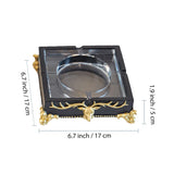 crystal glass outdoor ashtray classy ash tray resin container square cigar cigarette