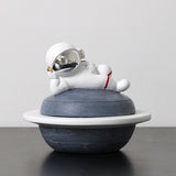 cute astronaut ashtray with lid resin outdoor ash tray nasa
