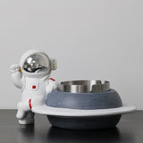 cute astronaut ashtray with lid resin outdoor ash tray nasa