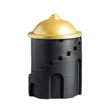 cute fortress ashtray with lid cool cement ash tray covered lidded windproof smokeless modern creative black 